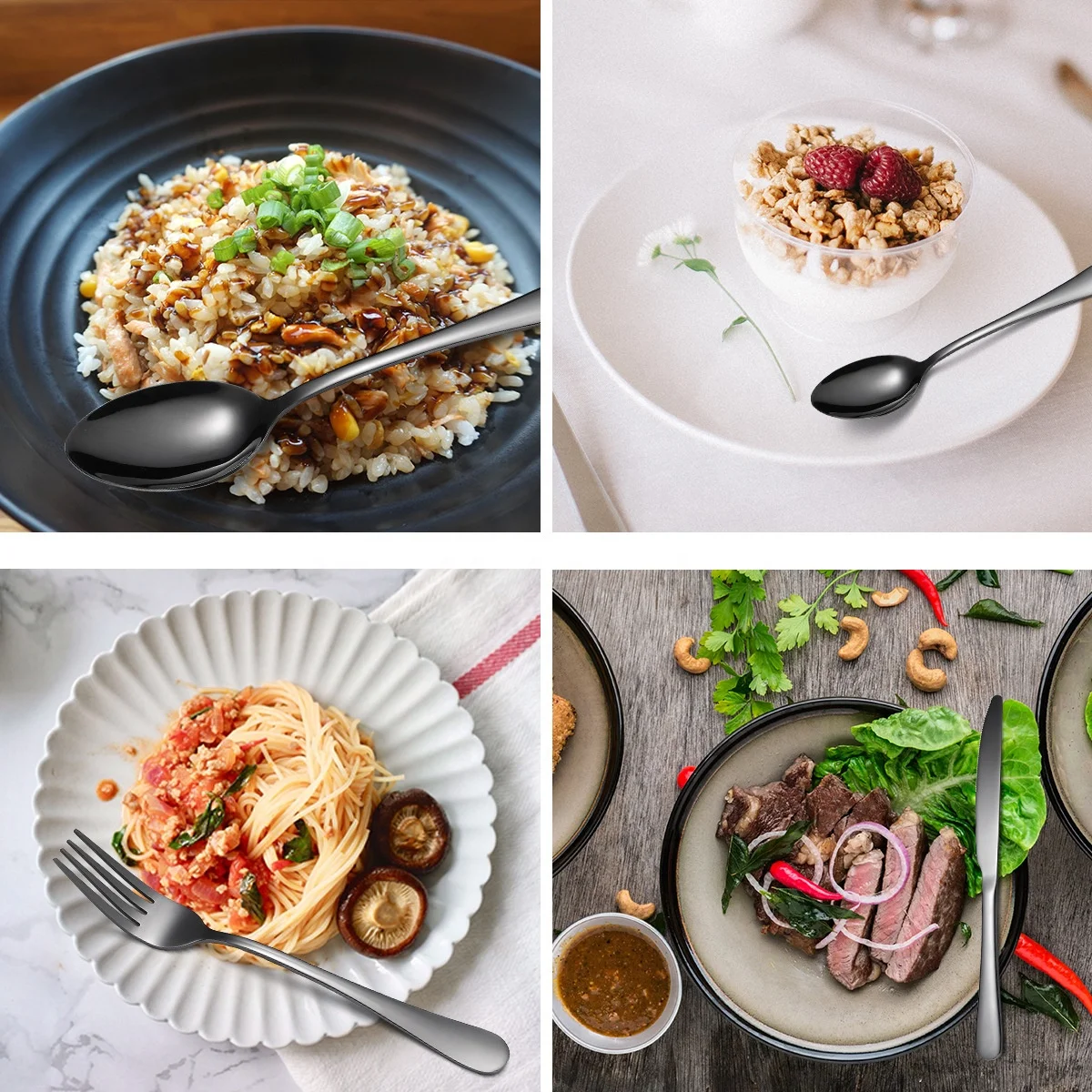 Hot Selling silverware 24 pcs Gift Set Gold Flatware Stainless Steel Cutlery Set with Box 24pcs Flatware Sets