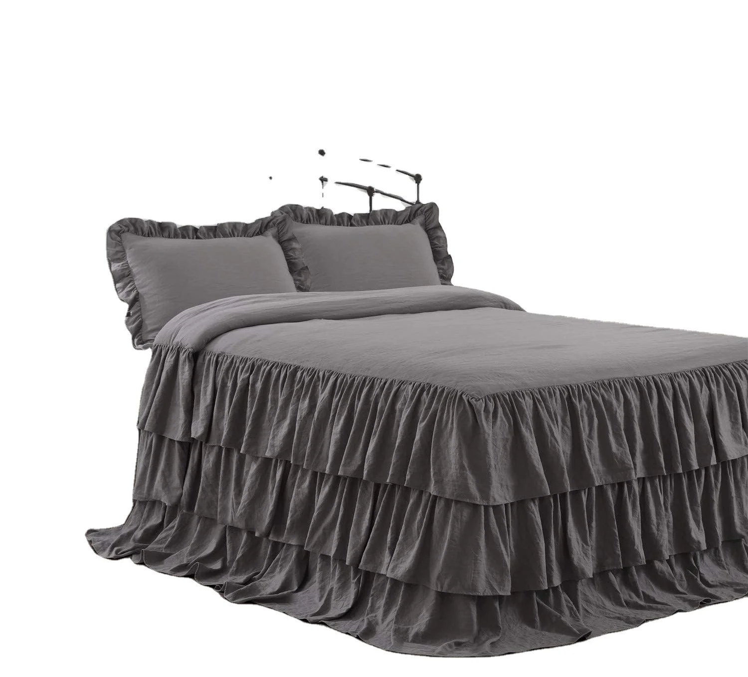 Комплект покрывала с оборками 30 дюймов