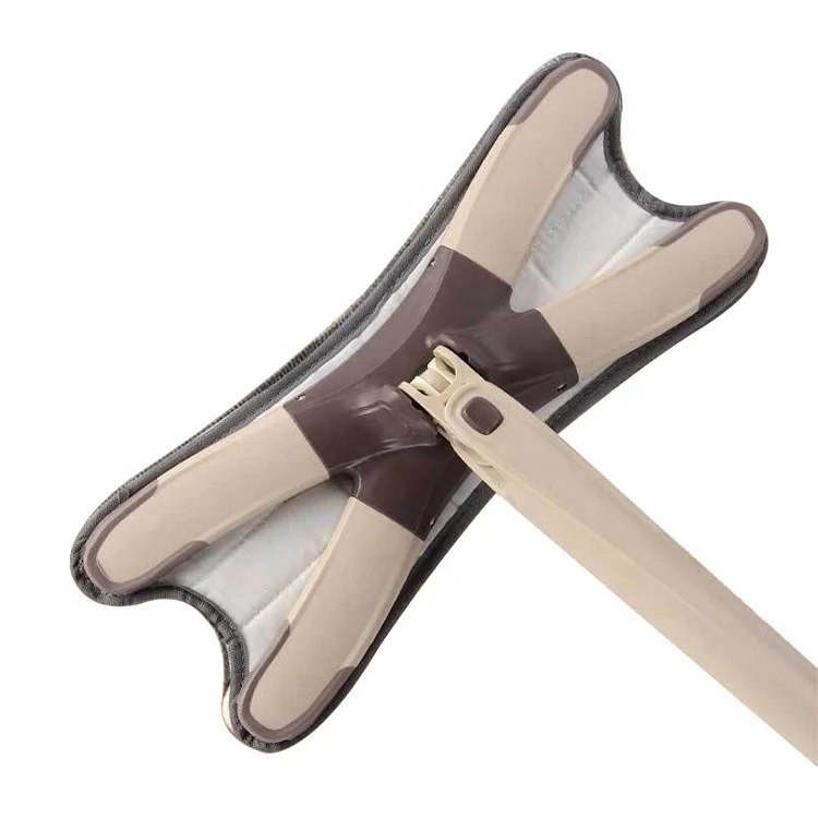 
Household dust-driven rotary x-type aluminum plate flat mop 