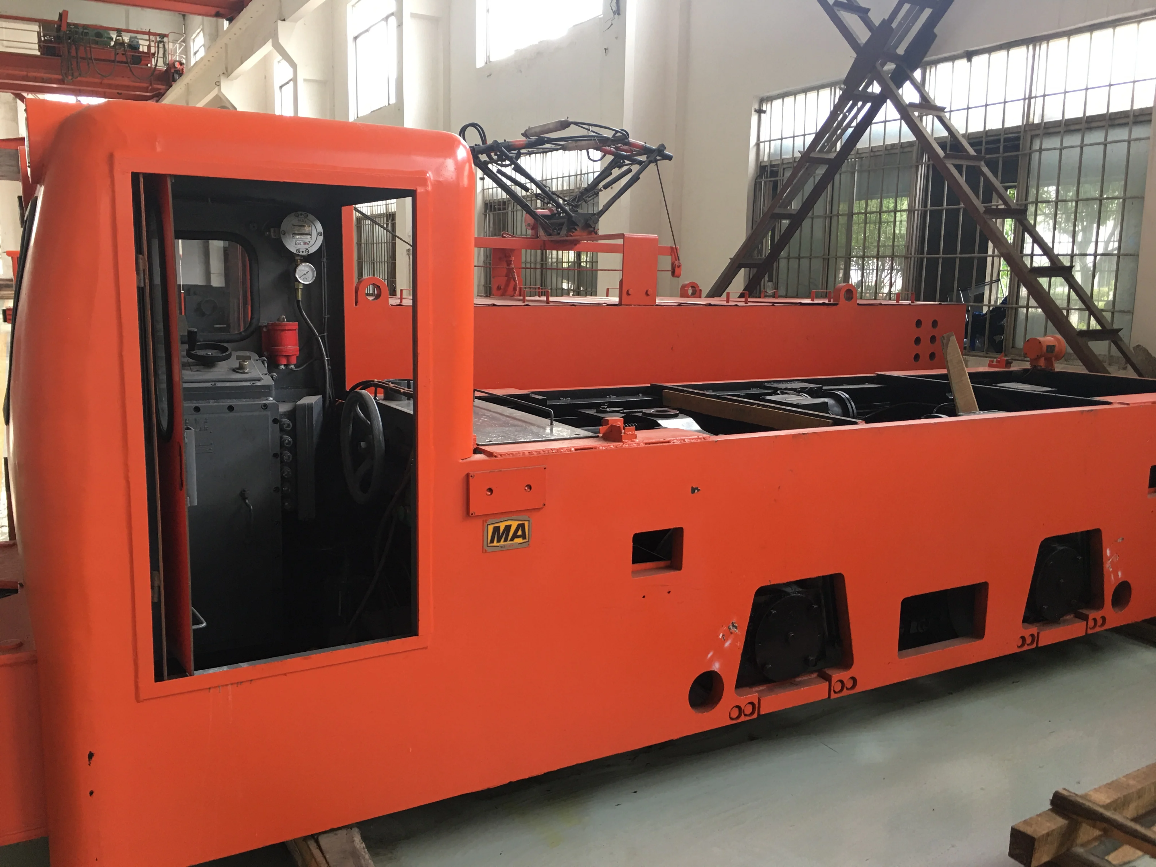 14 Tonne Narrow Gauge Electric Trolley Locomotive Stringing Overhead Line Wire Locomotive