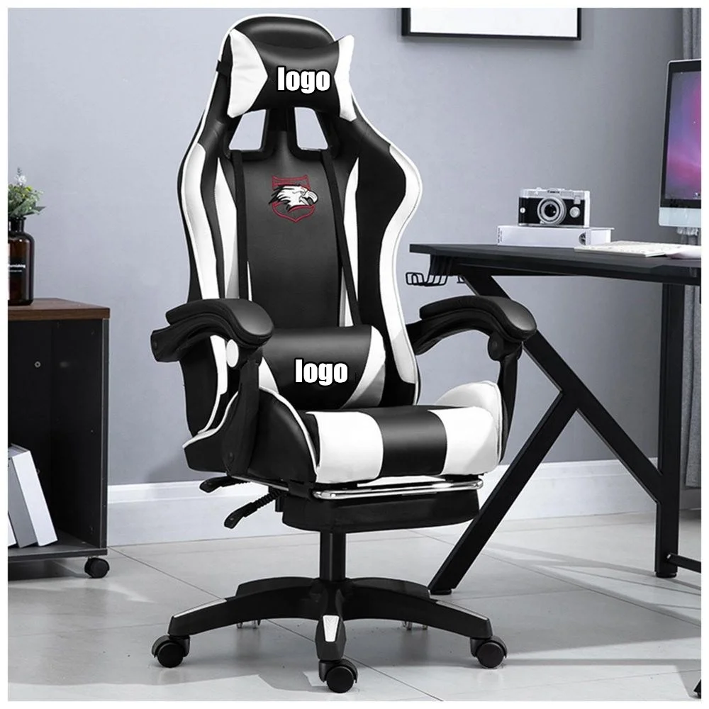 Wholesale CHAHO Modern High Quality PU leather Racing Gaming Chair Indonesia Cambodia red black gaming chair with footrest