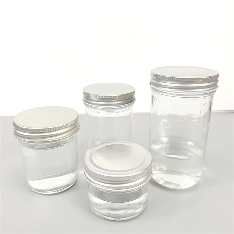 4 oz 8oz 12 oz 16 oz 300ml Glass Mason Jar With Metal Lid/ Wide Mouth Mason Jam Jar
