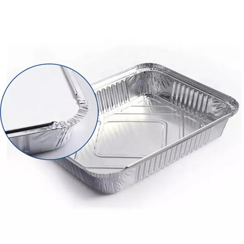 RE320 Heavy Duty Large Aluminum Foil Pan/Tray Disposable Aluminium Foil Containers