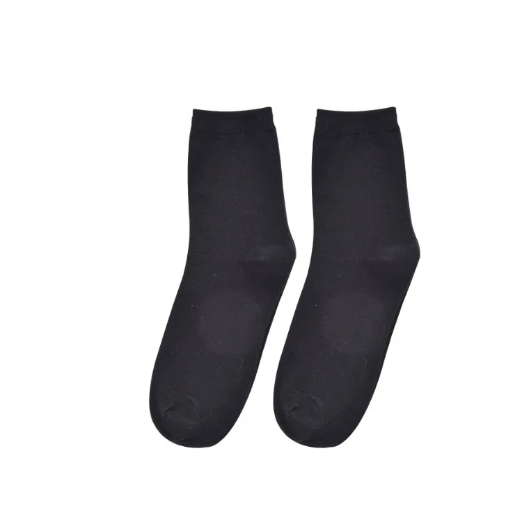 Business manufacturer comfortable crew simple plain color socks for men/boys