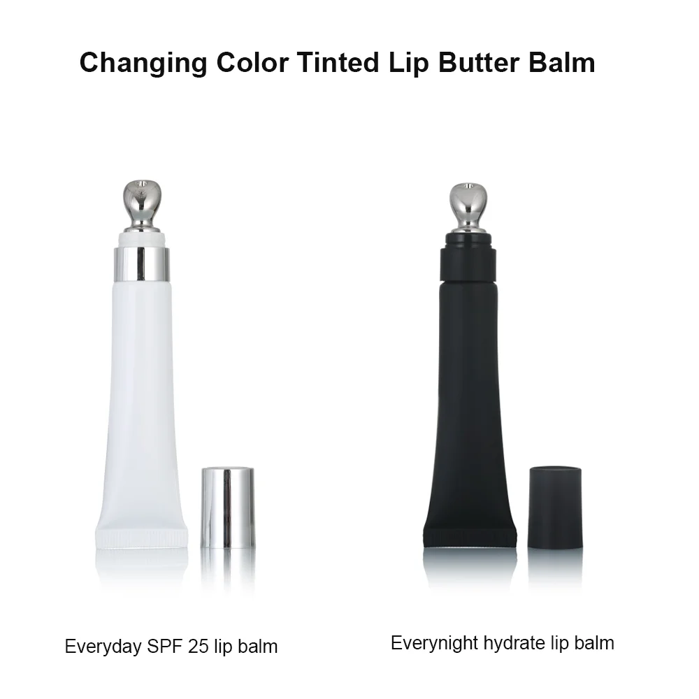 New arrivals SPF lip butter peptide day and night hydrate tinted lip balm private label