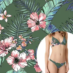 econyl swimwear athletic knit angel print luxury floral nylon polyester spandex fabric