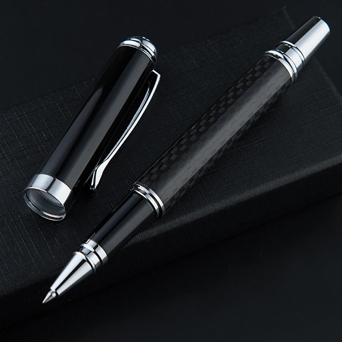 GemFully top 10 trending products 2024 wholesale Deluxe metal roller tip pen classic pu leather gift pen