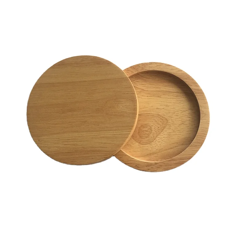 Заказная противоскользящая прочная водонепроницаемая дубовая деревянная подставка для напитков домашняя декоративная кухонная под чашку