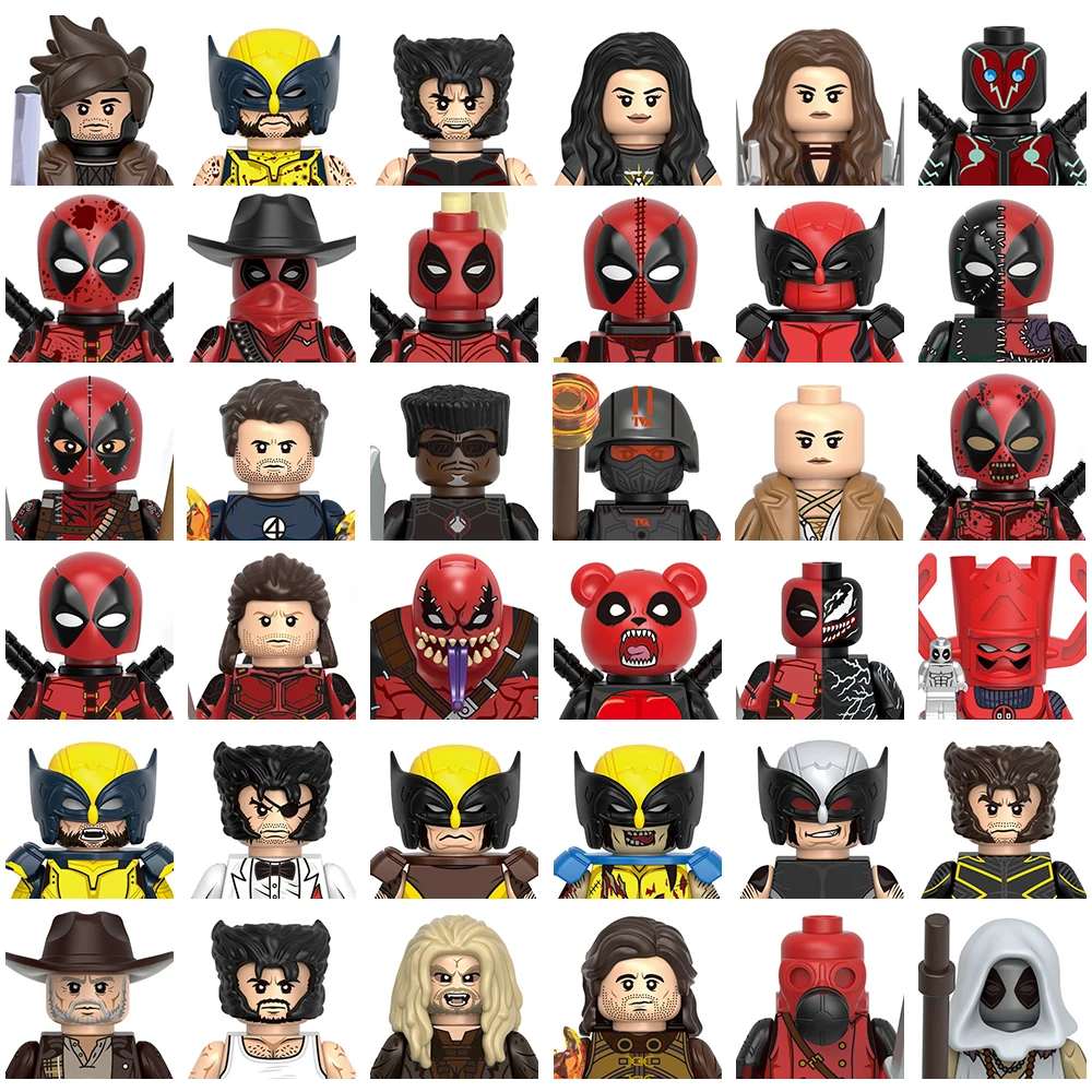 Super Hero Dead Movie Pool Building Block Mini Figure Brick Collection Model Kid Toy Gift Juguete G0172 G0173 G0175 G0176 G0177