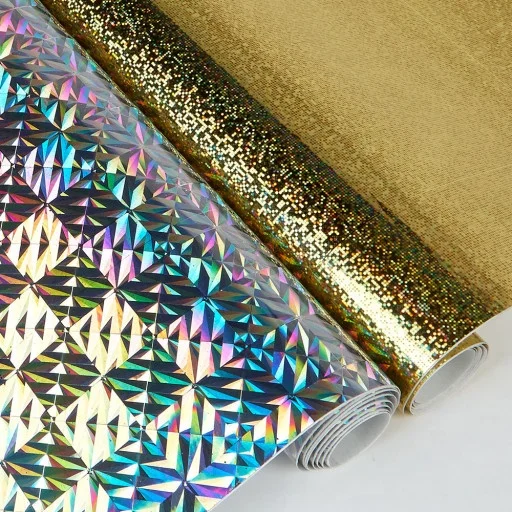High Quality Nebula Holographic Rainbow Hot Stamping Foil for Plastic Bottle