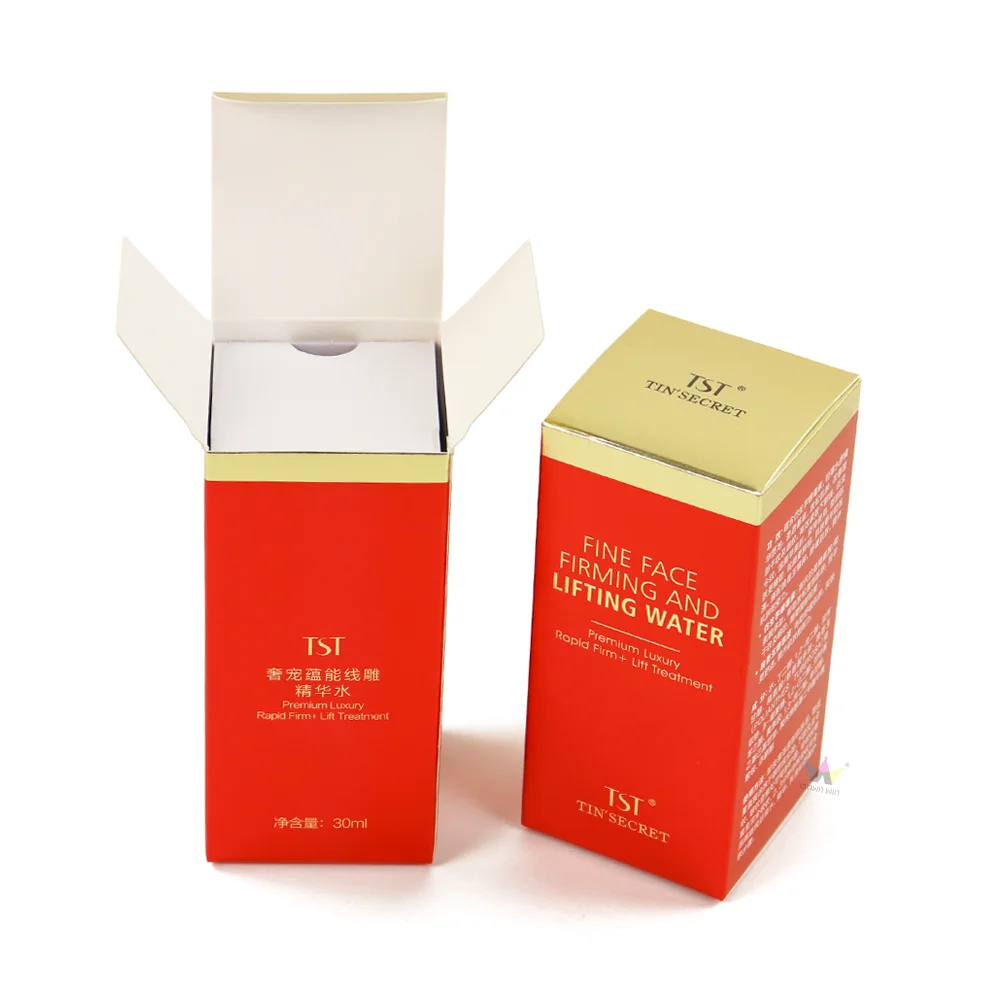 aesthetic packaging skincare cosmetic perfume bottle makeup boxes reusable reverse tuck end card cosmetics packing gifts box