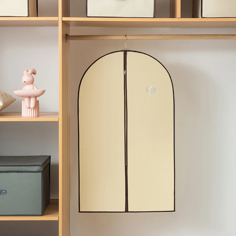 cover suit garment bag wedding dress bag with logo nonwoven zipper hanger garment packaging bag