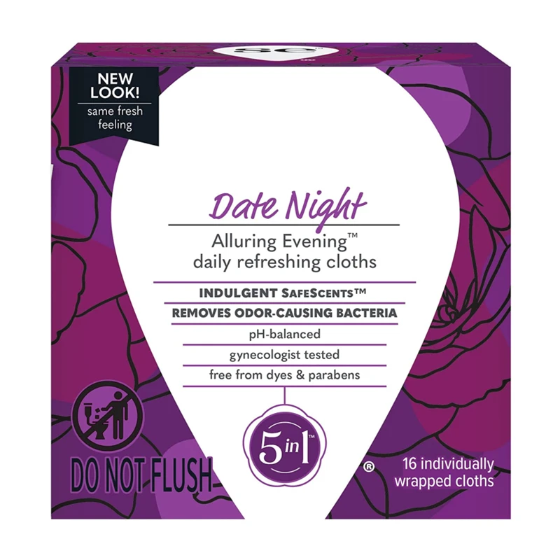 Compostable Biodegradable Unscented Organic Bamboo Flushable Feminine Intimate Hygiene Wet Wipes For Women