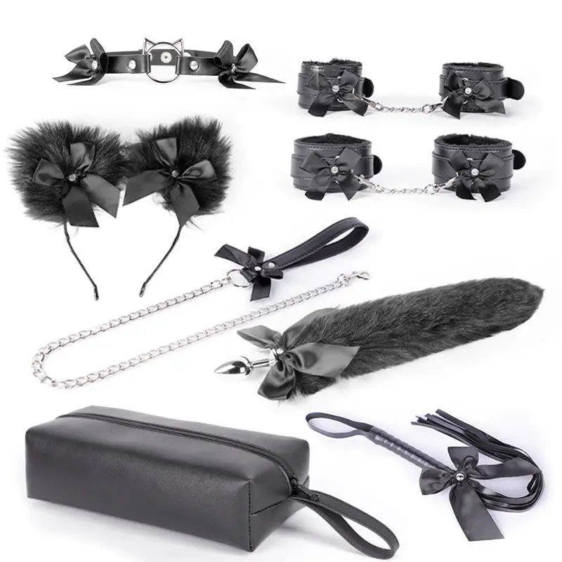 Factory SM Toys Bed Fetish Handcuffs Bondage Restraint Kit For Adult Bondage Set For Woman Couples