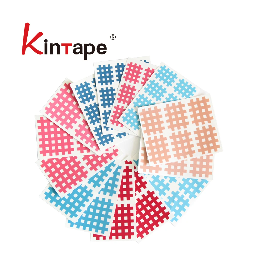 
OEM Custom Pre-cut Acupressure Acupuncture Cross Kinesiology Sports Muscle Tape For Face Feet Hand 