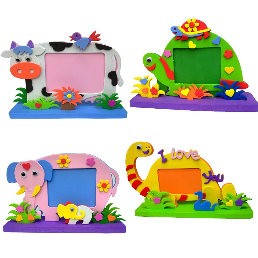 DIY игрушки EVA животные фоторамки