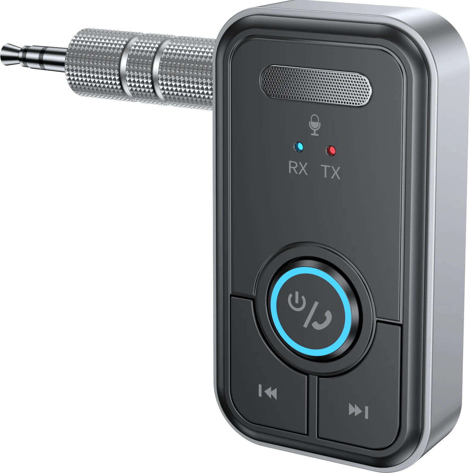 2023 new FM transmitter/receiver, 3.5mm AUX interface, Bluetooth 5.3 adapter for car hands-free communication