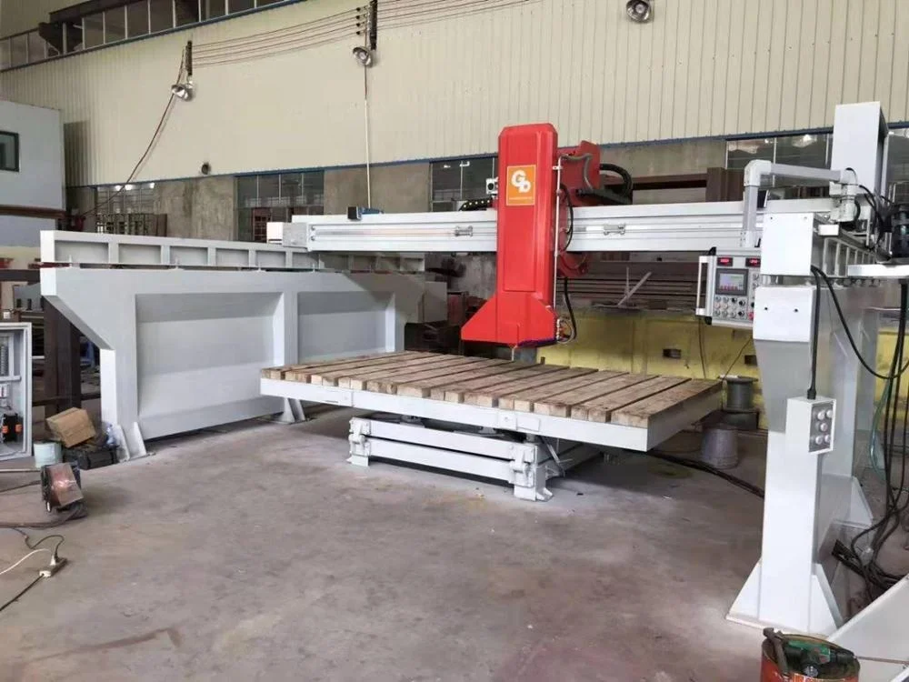 Автоматическая мостовая пила с головкой для резки камня, 45 градусов