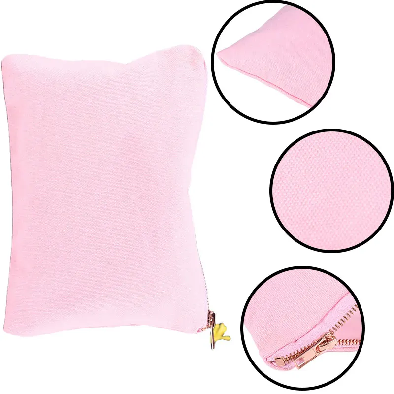 Custom Painting Logo School Kids Pencil Pen Case Pouch Students High Capacity Durable Pink Pencil Pouch Big
