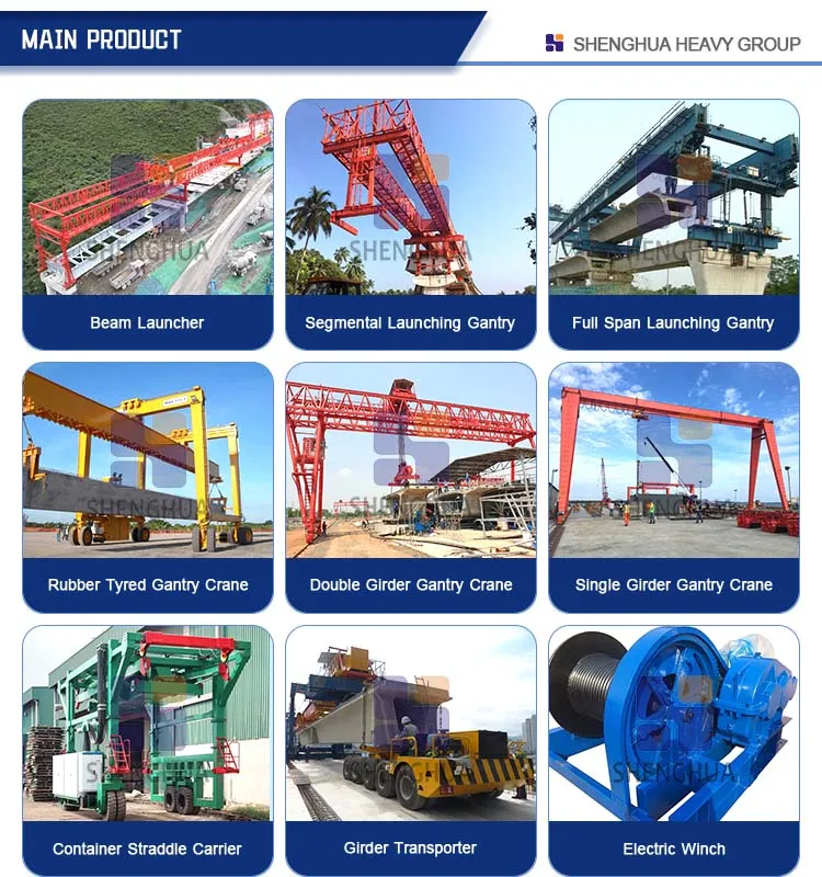 Bridge launching concrete crane Overhead Segmental Launching Gantry