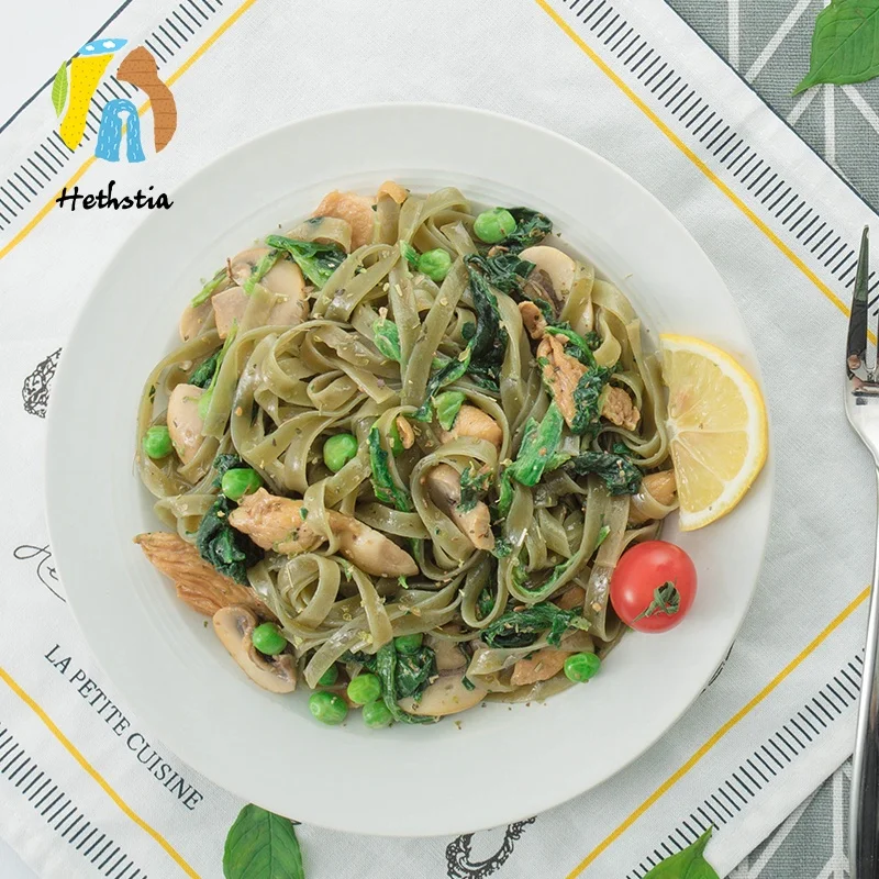 Сладкий сладкий шпинат shirataki konjac с низким содержанием Карба вкусная здоровая еда