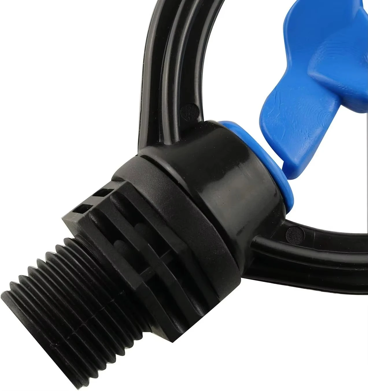 Plastic impeller butterfly shaped 360 degree automatic rotation irrigation nozzle, garden water mist nozzle, water nozzle