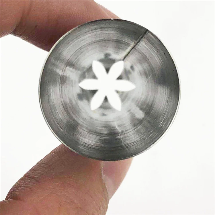 #2D OEM 1pcs Christmas Design Food Grade Stainless Steel Cake Decorated Pastry Tools Nozzle Shape Piping Nozzles Tips