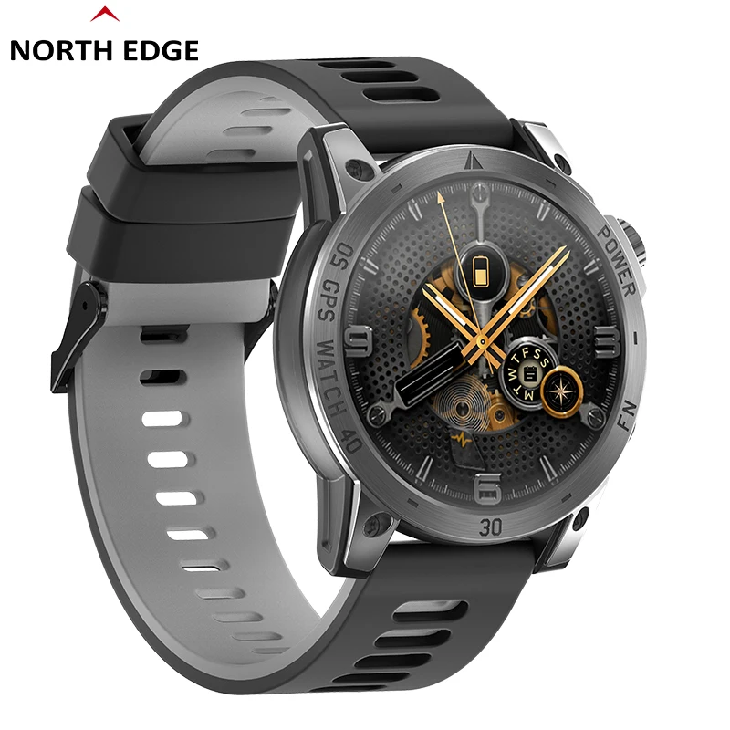 NORTH EDGE FIT3 двухдиапазонный спутниковый GPS BT 5 0 альтиметр барометр компас пульсометр сна уличные умные часы Cross Fit3
