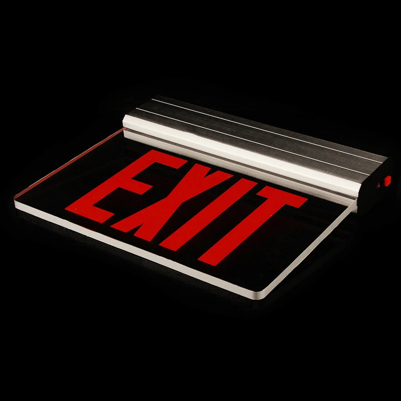 Emergency Fire Exit Light Box Emergency Exit Evacuation Instruction Can Be Customized Red And Green