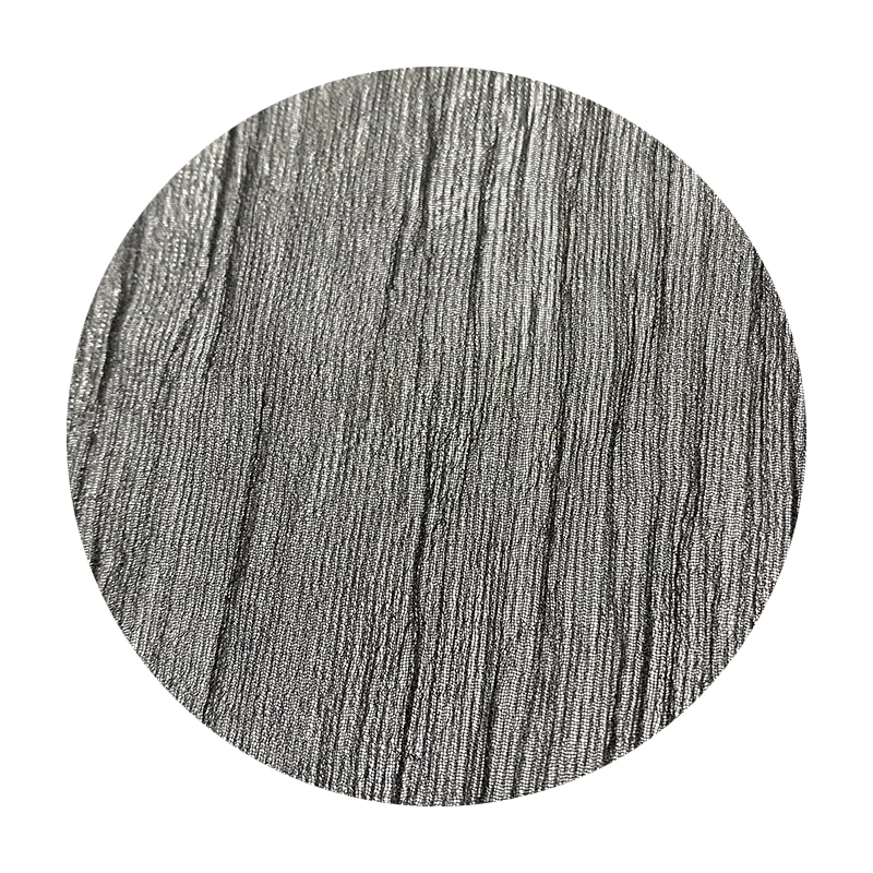 100 % Recycled Polyester Material Black Veil Voile Fabric Crepe Thin Polyester Yarn Chiffon Fabric