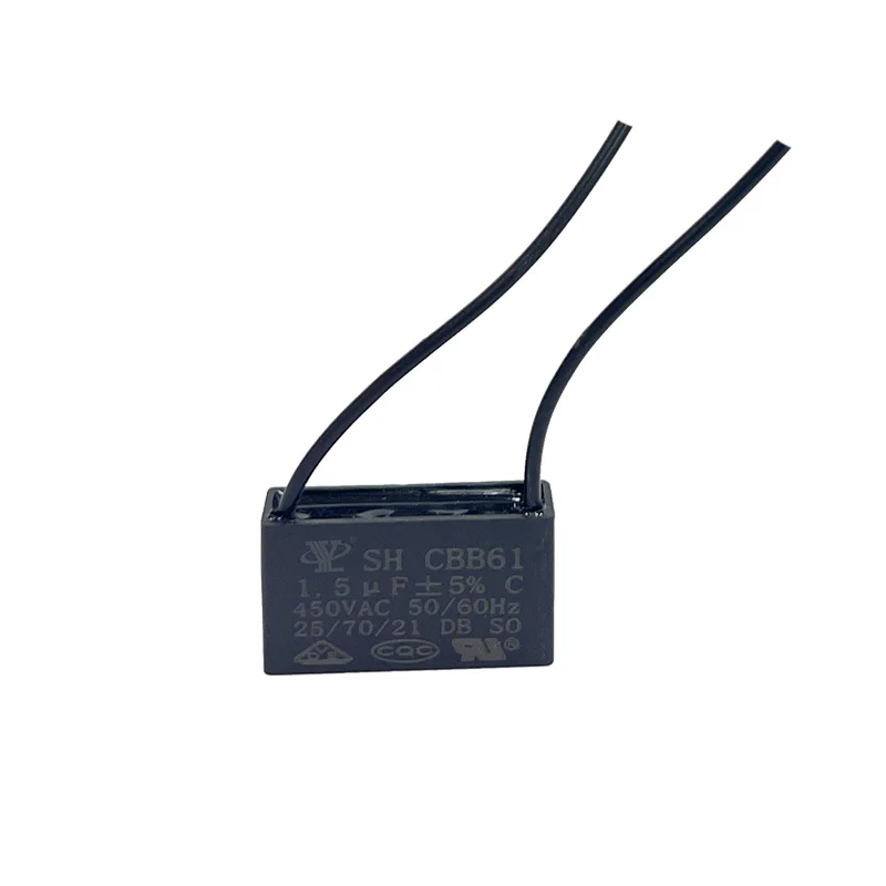 R-YL940 CBB61 1.5uF 450v Capacitor Earless for Home Appliances Electronic Industry