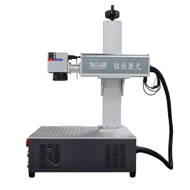 60W Desktop Fiber MOPA Laser Marking Machine Easy Operate JPT Laser Source Metal Home Use Supports AI DXF DST PLS Files Air