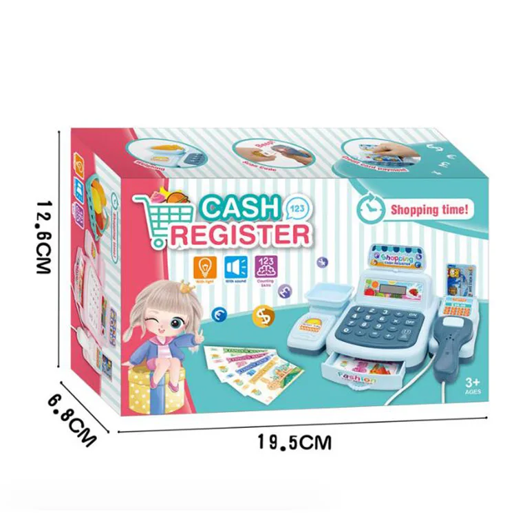 Samtoy Electronic Educational other Pretend Play Preschool Juguete Shopping Supermarket Toy Cash Register Toy for Kids