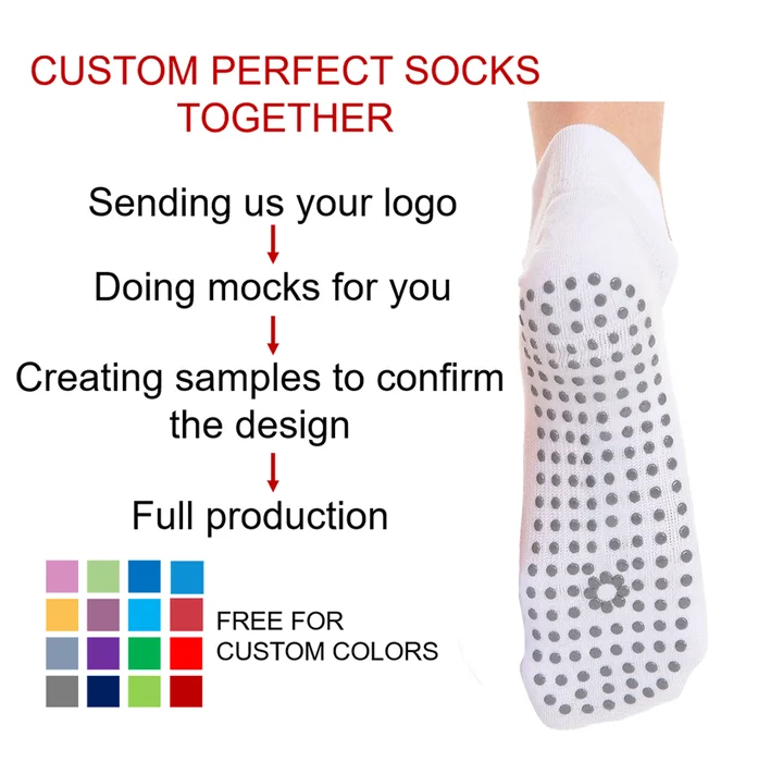 Custom ankle womens socks cotton sport women yoga socks anti slip grip socks yoga