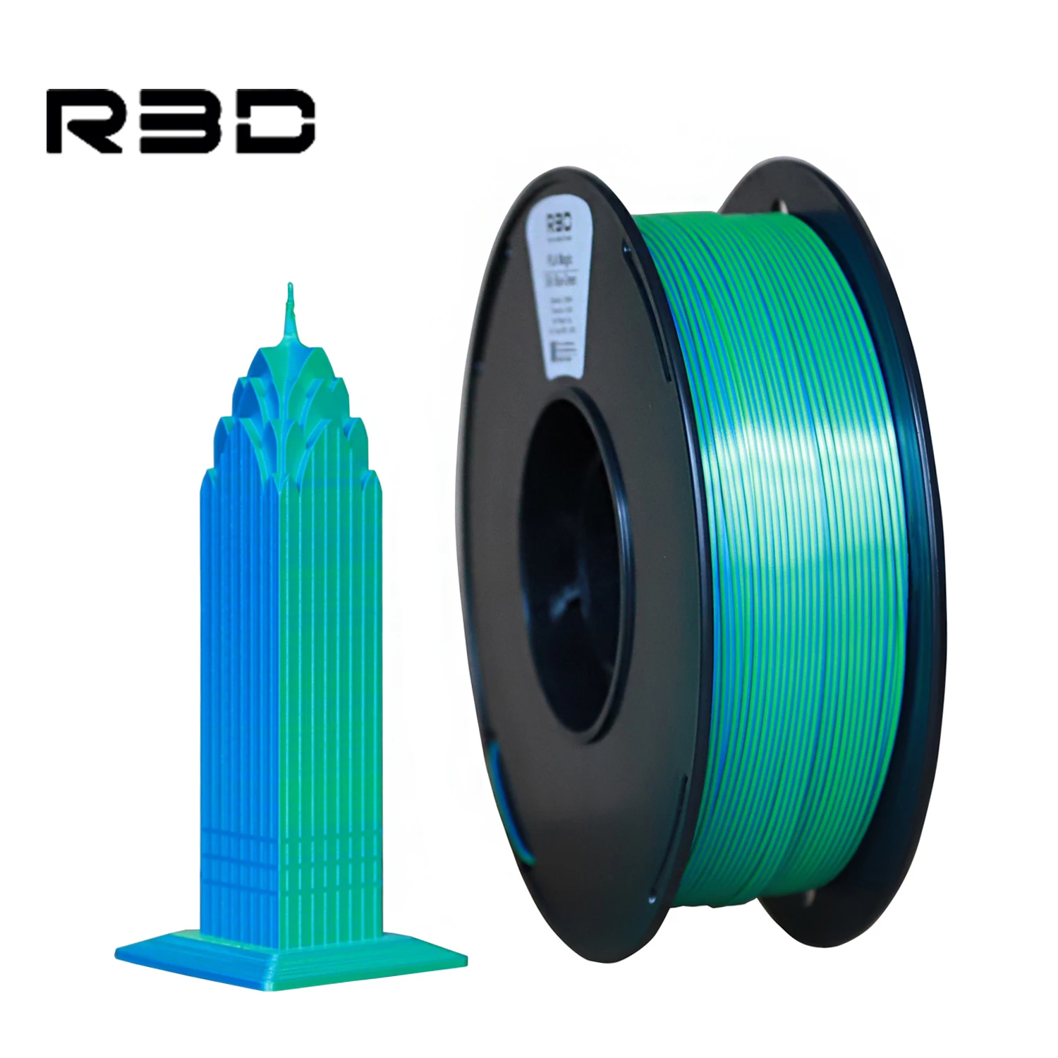 Wuhu R3D новейший двухцветный PLA-наполнитель двойного цвета для 3d печати 1 75 мм кг Magic