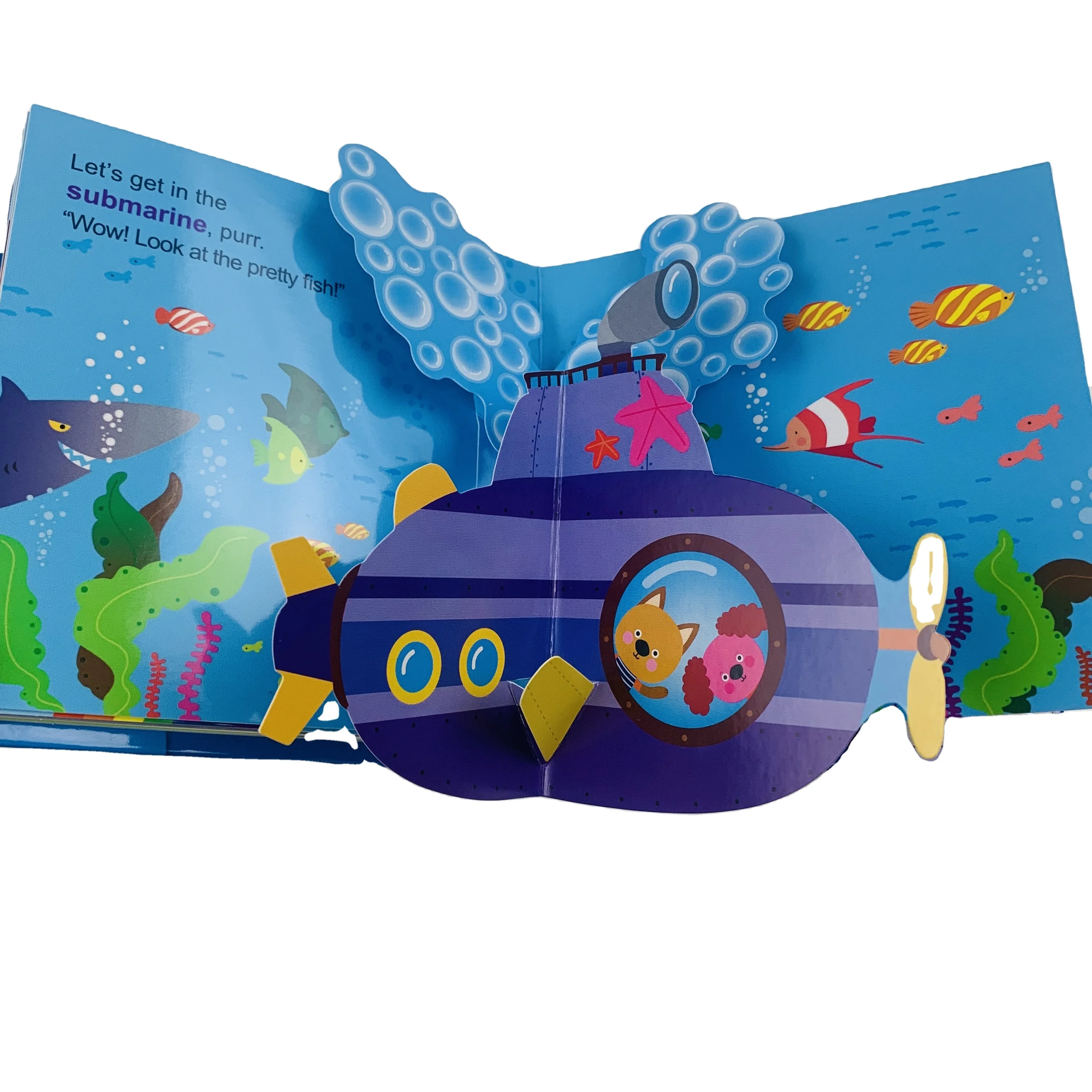 Early education learning materials pop up book printing for