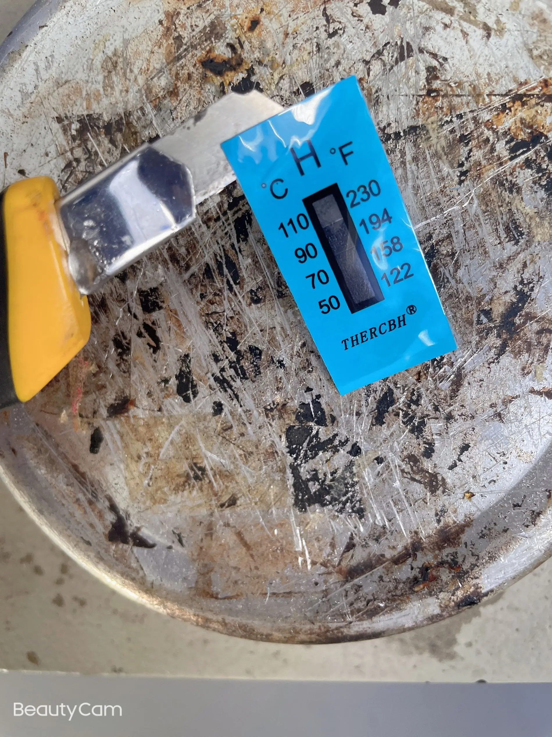 Thermax 4 Level Thermometer Strips,,Overtemperature warning sticker,49-65 degree Thermal Monitor