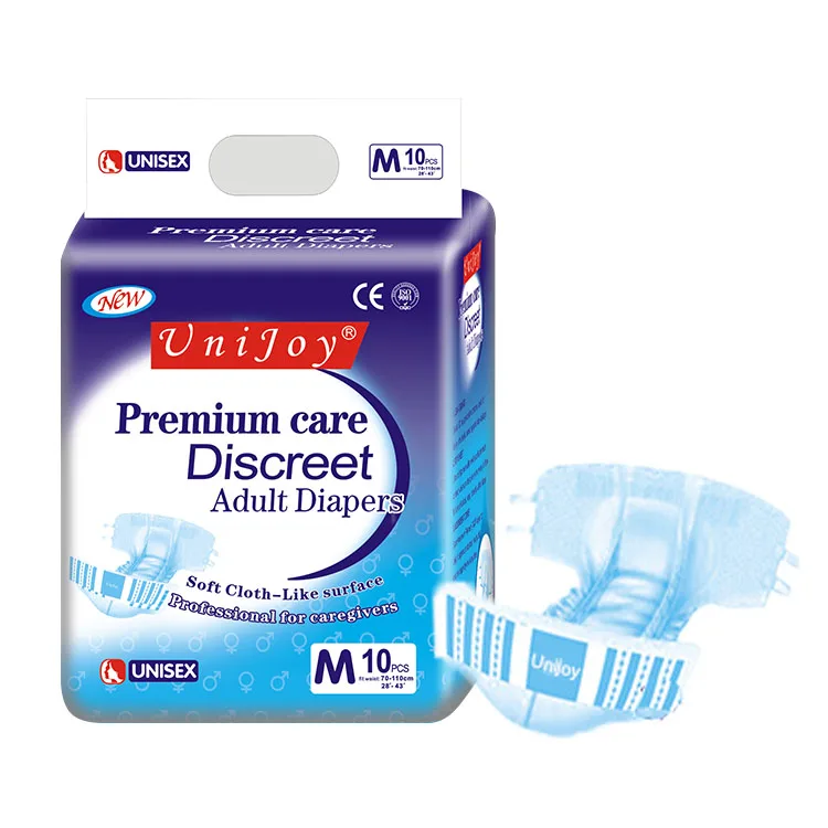 Adult Incontinence Diaper - Disposable Adult Diaper Tape / Soft Breathable Adult Diaper