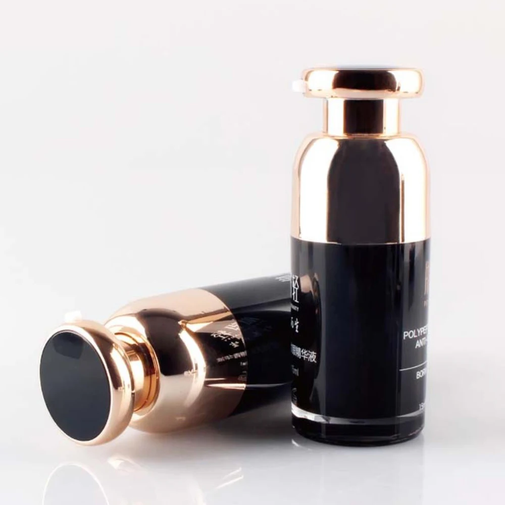 OEM 50g black plastic acrylic BB cream cosmetic airless bottle with pump