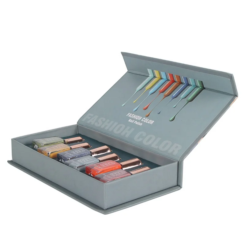 100% biodegradable cosmetic shipping folding gift design cardboard gift box gift paper box packaging for nail polish oil bottle