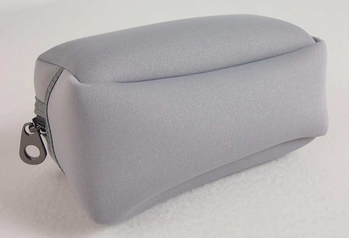 Any size Zipper High Quality Grey Customized Logo Neoprene Makeup bag Pouch travel toiletry Organizer Cosmetic Bag Low Moq