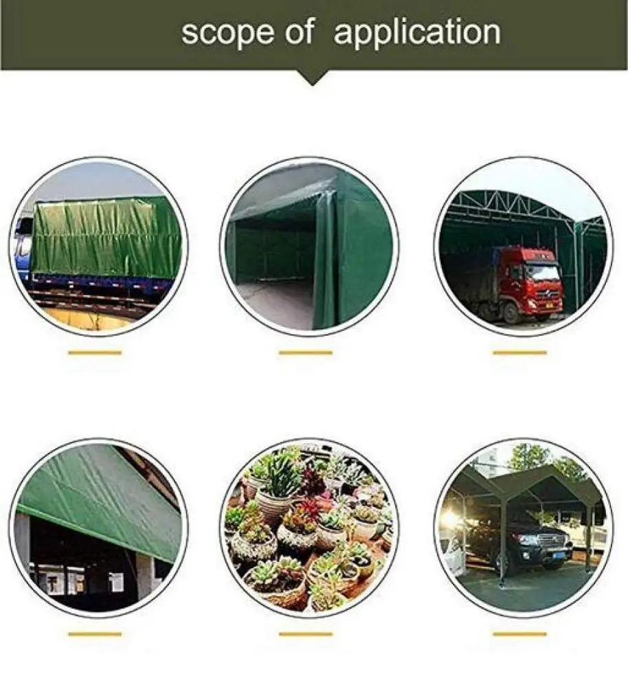 truck canvas pvc tarpaulin green canvas tarps portable lightweight waterproof rain tarp for cover