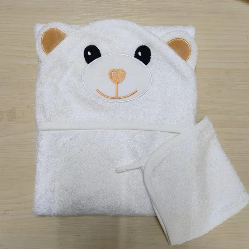Factory wholesale hot sale baby hooded towel bamboo towel for baby bath