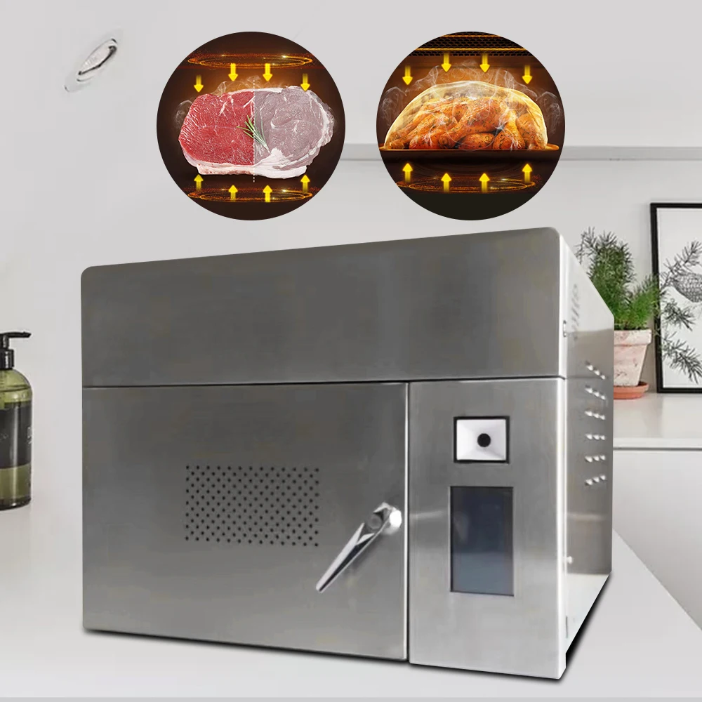 Mesin penyahbeku makanan di atas meja komersial mudah alih konvensyen duel frekuensi penyongsang ketuhar gelombang mikro