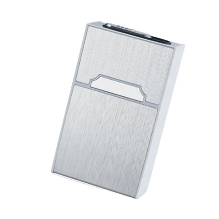 High Quality 20pcs Cigarette Pack Lighter Tin Box Cigarette Boxes Case With Usb Rechargeable Electrical Lighter
