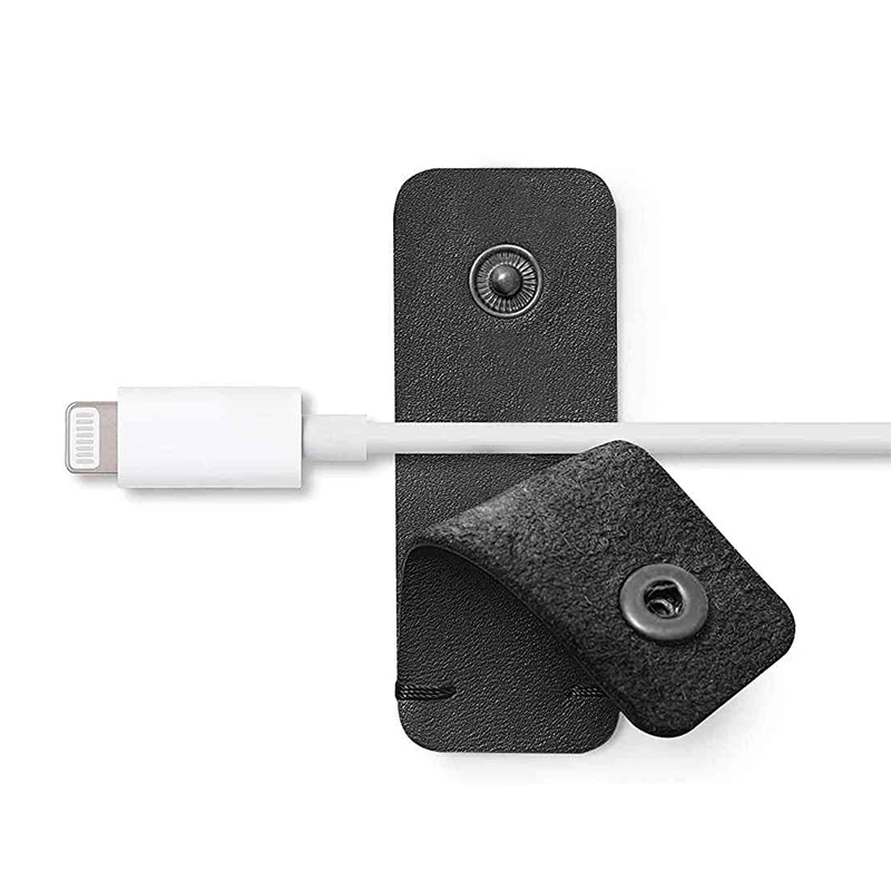 Neatly Organize Cheep Earphone Holder Cable Cord Organizer,USB Wire Winder,Electric Line Winder With Leather