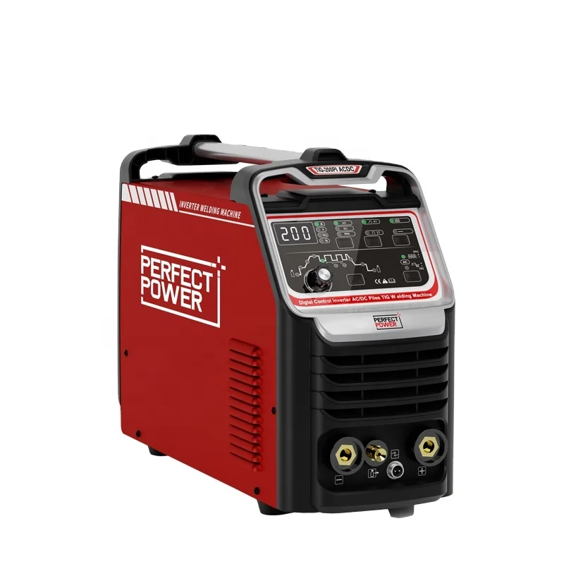 TIG-200PI AC/DC  IGBT inverter AC/DC TIG welding machine Portable IGBT Inverter Welder 200A 220V Multifunction 4 in 1 AC TIG