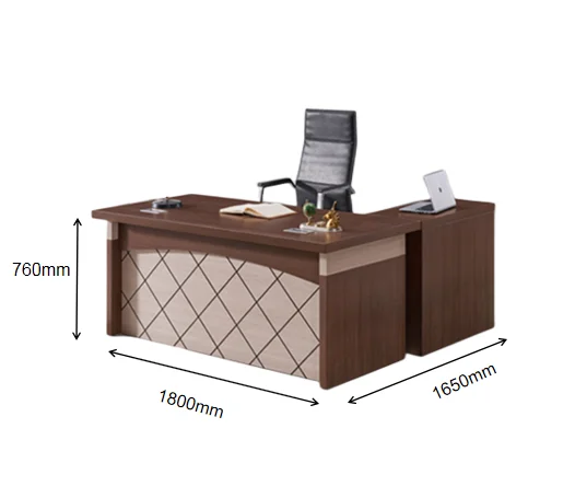 Melamine Office Desk Manager Modern Office Desk L Shaped Computer Desk Office Furniture