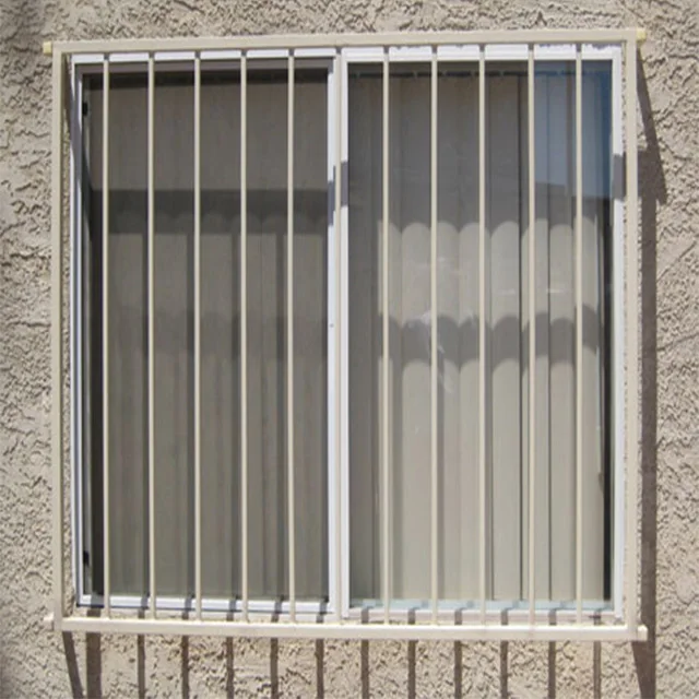 Последние кованого сечения безопасности железное Окно Гриль цвет белый или черный остекление железа дизайн