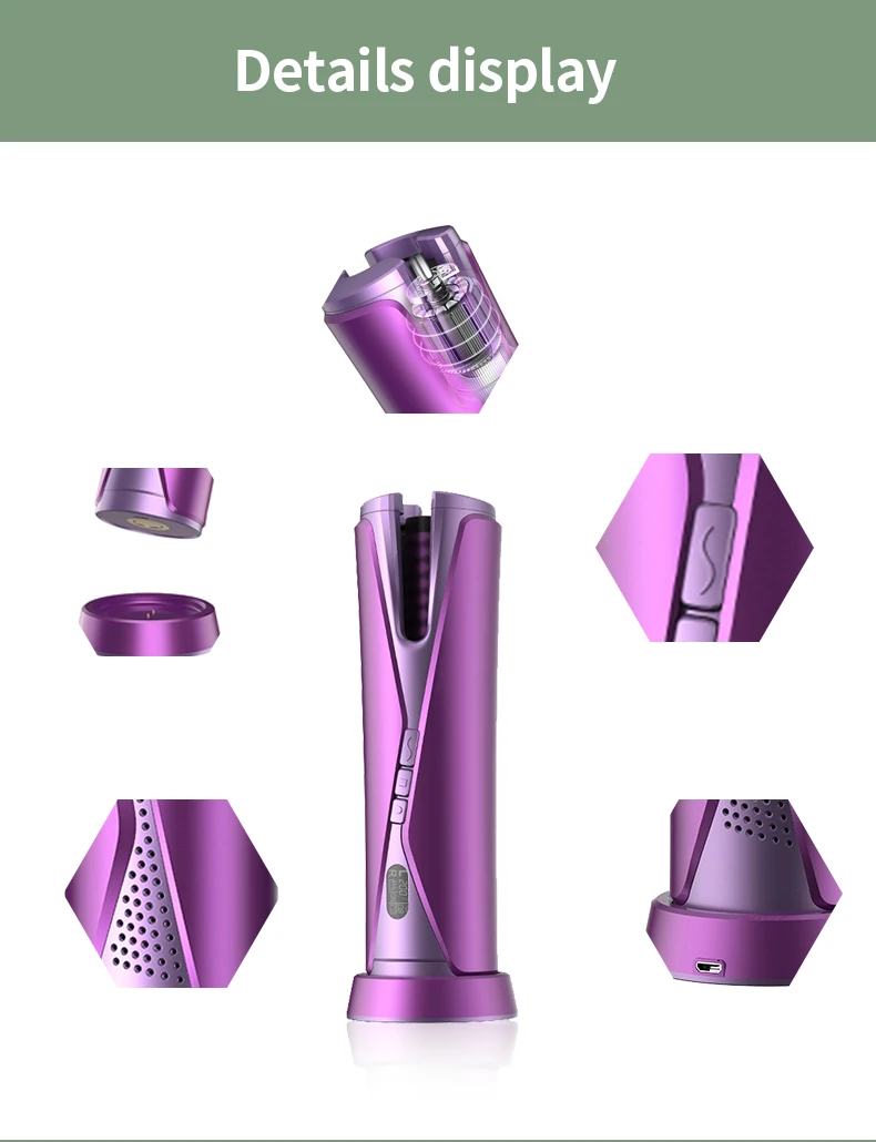 Щипцы для завивки волос babyliss hydrofusion автоматическая беспроводная плойка с ЖК-дисплеем портативная зарядка через